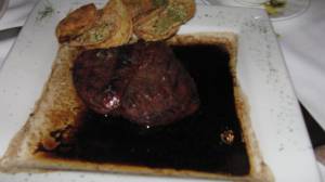 my steak, with a black pepper sauce